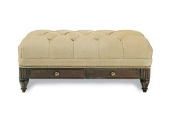 Hancock and Moore Robinson Tufted Cocktail Ottoman