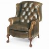 Hancock and Moore Sterling Tufted Wing Chair Power Recliner
