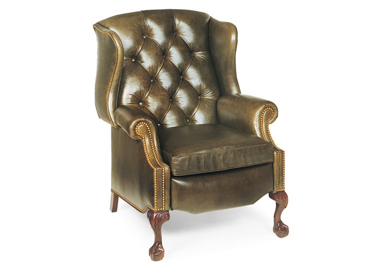 Hancock and Moore Sterling Tufted Wing Chair Recliner 1 Hancock and Moore Sterling Tufted Wing Chair Recliner