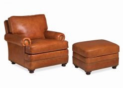 Hancock and Moore Doyle Chair and Ottoman