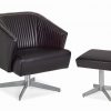 Hancock and Moore Twist Chair and Ottoman