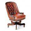 Hancock and Moore Appointment Tufted Swivel-Tilt Chair