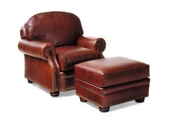 Hancock and Moore Evening Chair and Ottoman