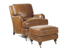 Hancock and Moore Bradley Chair and Ottoman