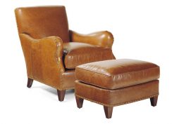 Hancock and Moore Princeton Chair and Ottoman