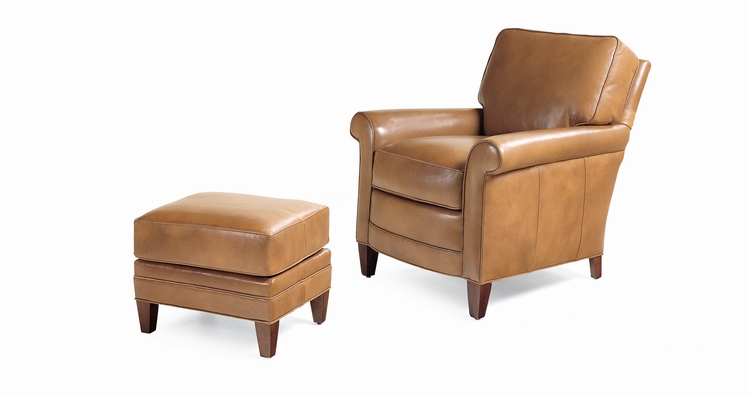 Hancock and Moore Lennon Chair and Ottoman 1 Hancock and Moore Lennon Chair and Ottoman