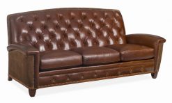 Hancock and Moore French Curve Sofa w/ lacing