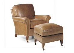 Hancock and Moore Reserve Chair and Ottoman