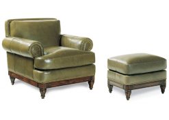 Hancock and Moore Robinson Chair and Ottoman