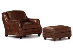 Hancock and Moore Sundance Chair and Ottoman