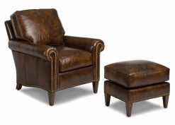 Hancock and Moore Reserve Chair and Ottoman