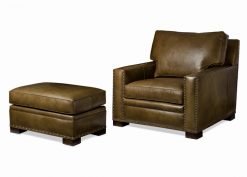 Hancock and Moore Emilio Chair and Ottoman