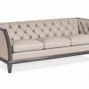 Hancock and Moore Natalie Tufted Sofa with Exposed Wood
