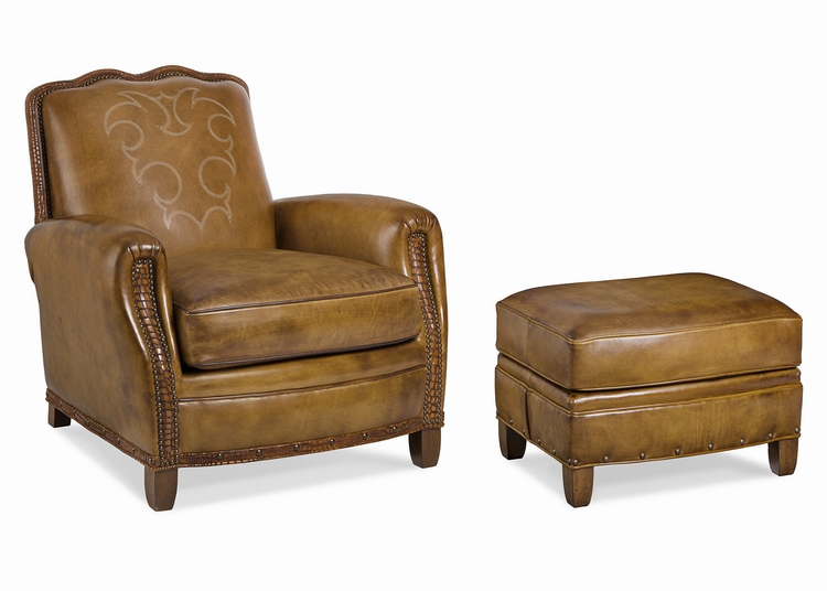 Hancock and Moore Utopia Chair and Ottoman 1 Hancock and Moore Utopia Chair and Ottoman