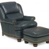 Hancock and Moore Austin High Back Chair and Ottoman