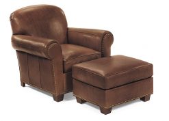 Hancock and Moore Harbison Chair and Ottoman