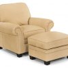 Hancock and Moore City Chair and Ottoman