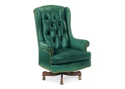 Hancock and Moore Wrenn Tufted Swivel-Tilt Chair