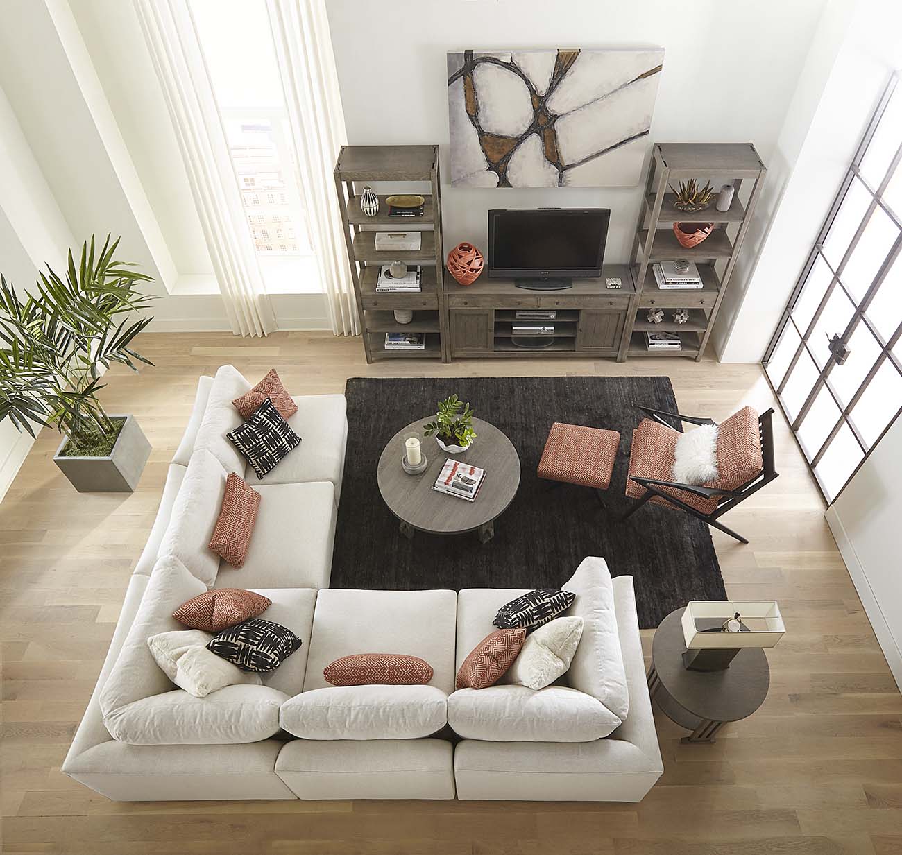 Baldwin Sectional 5 Piece Living Room