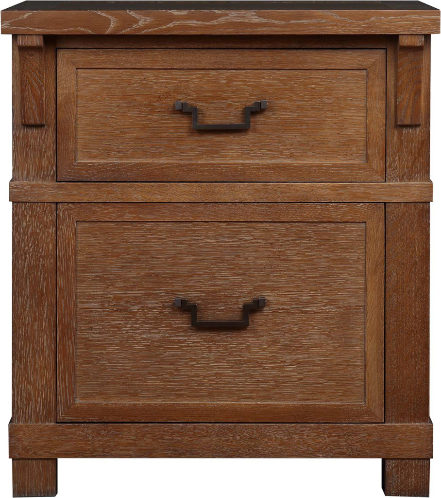Oakmont 2-Drawer Night Stand (front view)