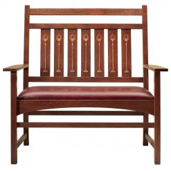 Stickley Harvey Ellis Settee, with Inlay