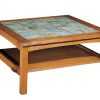 Stickley Tile Top Cocktail Table