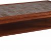 Stickley Tile Top Cocktail Table